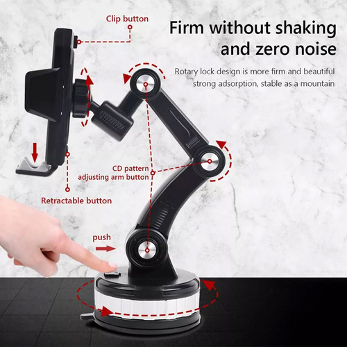 Soporte Para Teléfono Celular Con Panel De Camión: Rotación