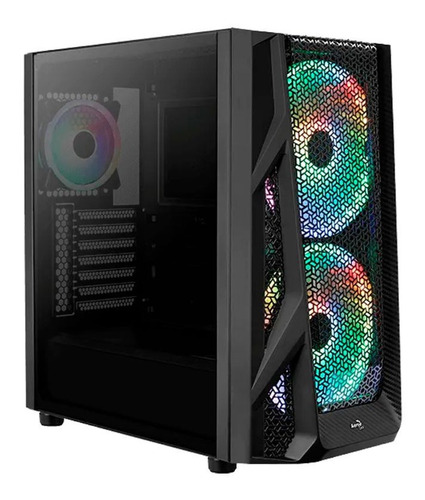 Gabinete Gamer Aerocool Airhawk Duo Black Mid Tower