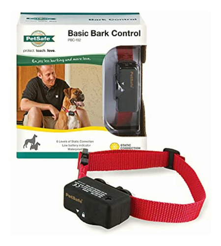Petsafe Basic Bark Control Collar Color Rojo