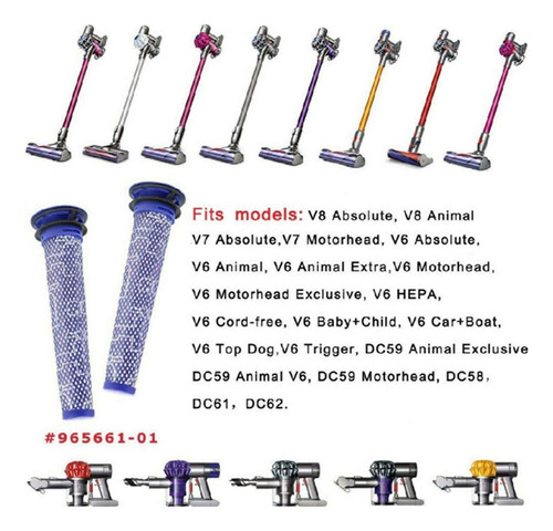Reemplazos De Filtros Para Dyson Absolute Animal V8+, V8, V7