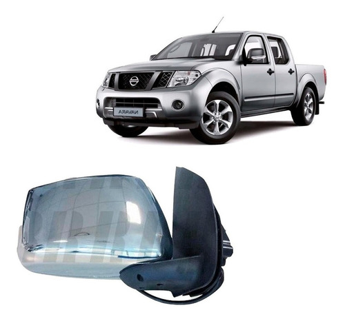 Espejo Derecho Para Nissan Navara 2009-2015 Manual Cromado