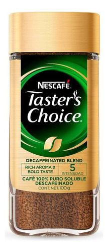 Cafe Nescafe Tasters Choice 100gr Descafeinado Unidad