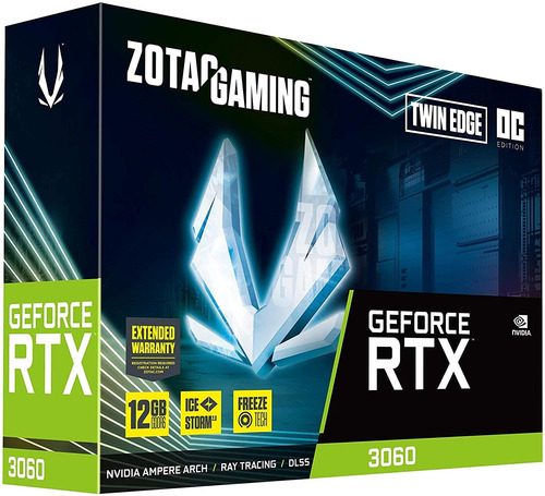 Tarjeta Gráfica Zotac Geforce Rtx 3060 T.e Oc, 12gb Gddr6