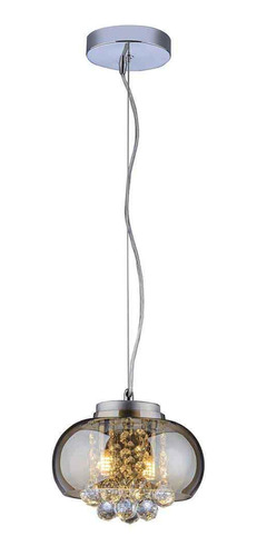 Pendente/plafon Em Vidro E Cristal Attractive 21cm G9 Lustre