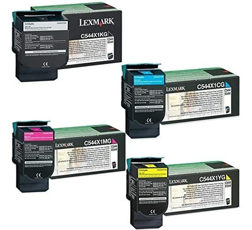 Conjunto Lexmark C544x1 C544x1cg C544x1 C544x1yg Cartucho De