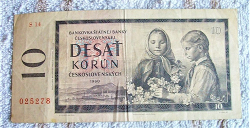 Billete Desat Korún Checoslovaquia