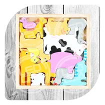 Comprar Juego Didactico Encastre Animales Otros Bloques Rompecabezas