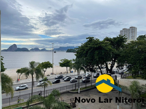 Imagem 15 de 15 de Praia De Icaraí Lindo Frente Total Mar Todo Reformado 3 Quartos Com Vaga - 309