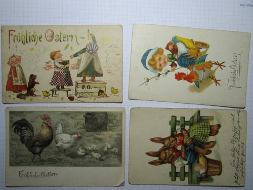 Alemania Lote Postales Hasta 1930  Feliz Pascua  E3