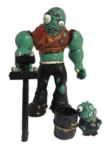 Plantas Vs Zombies Figuras: Zombistein Grande  Con Luz