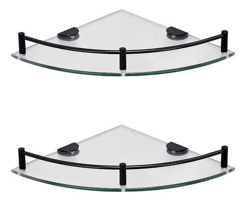 Paradmas Glass Shower Corner Shelves 2 Pack - Estantes De Ba