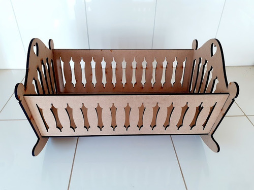 Berço De Boneca Em Mdf 6mm 60x30