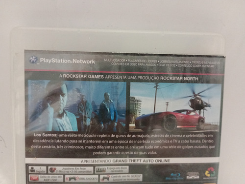 Grand Theft Auto V Standard Edition Ps3 Físico (Usado)
