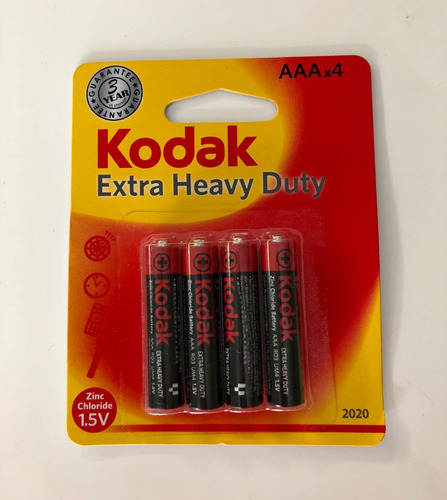 12 Pilhas Palito De Zinco Aaa-extra Heavy Duty Kodak