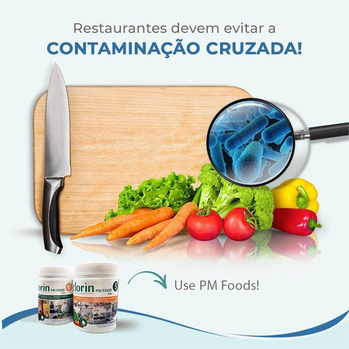 Clorin Pm Food Tabs Higienização Alimentos 10l