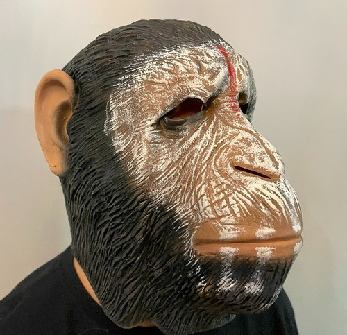 Máscara De Látex Do Filme Planeta Dos Macacos O Confronto Cor Preto Planet Of Apes