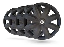 Comprar Kit De 4 Tazas Negro Mate Rod. 14 Renault Clio\u002Fmegane\u002Fkangoo