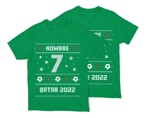 Dúo Playeras Personalizadas No. - Mundial - Qatar 2022