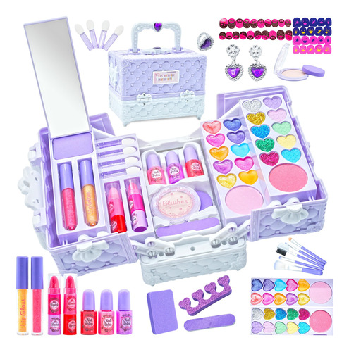 Kit De Maquillaje Para Ninas  Maquillaje Seguro Y Lavable P