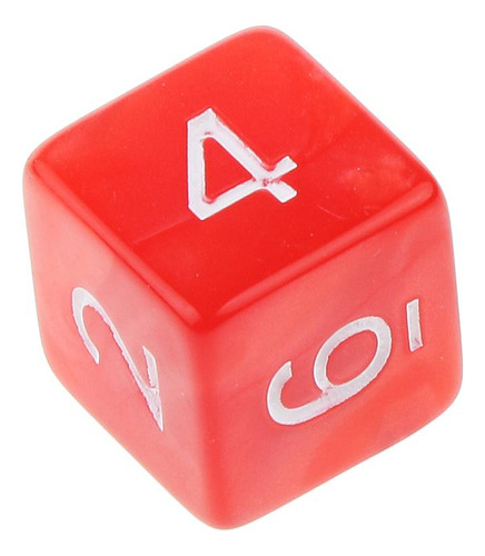 107d6 Dados Numeral Dado De 6 Caras De Verde Y Rojo