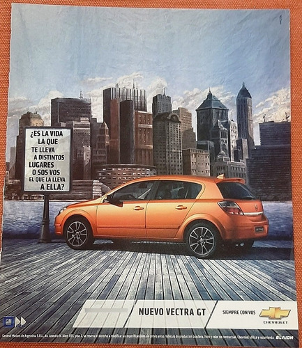 Publicidad Chevrolet Vectra Gt