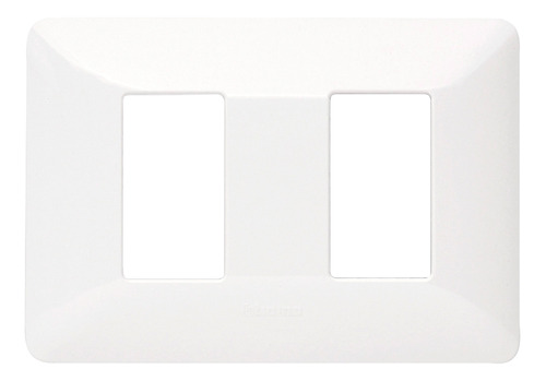 Placa 2 Puestos Pvc Blanco Matix Bticino Am503/2bn