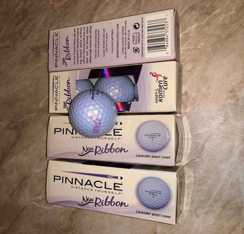 12 Pelotas De Golf Pinnacle Dama Soft Edicion Susan G Komen