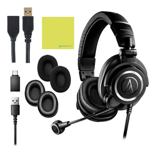 Set De Streaming Usb Audio Technica Ath-m50x Sts - Auricular