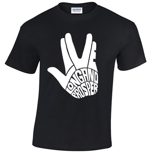 Polos Live Long Prosper Stark Trek Spock Retro Serie Saludo