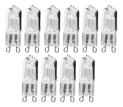 10 Bombillas Halógenas De 60 W G9 Para Hornos De Microondas