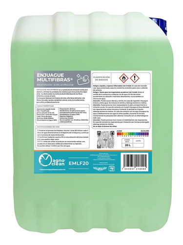 Enjuague Profesional Multi Fibras - Magno Clean - 20 Lts