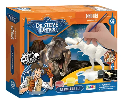 Kit T-rex Para Armar Y Pintar Dr. Steve Hunters Dinosaurio