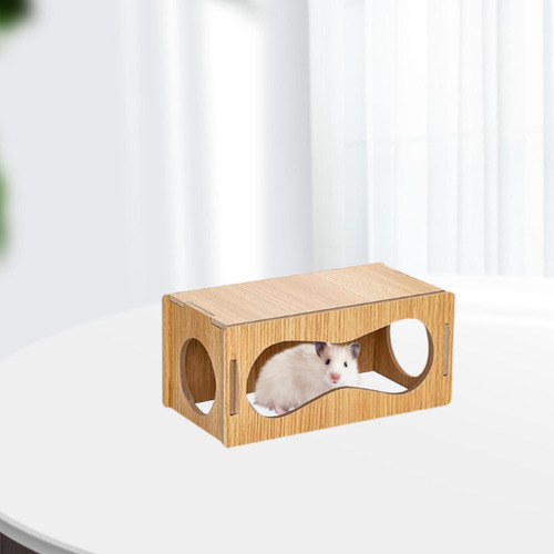 Túnel De Madera De Hámster Madera Hámster 22x11x10cm