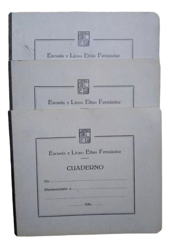 Antiguas Pequeña Cuadernetas  Escuela Yliceo Elbio Fernandez