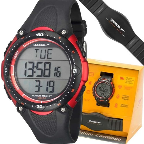 Relógio Speedo Monitor Cardíaco Original Esport 80565g0epnp1