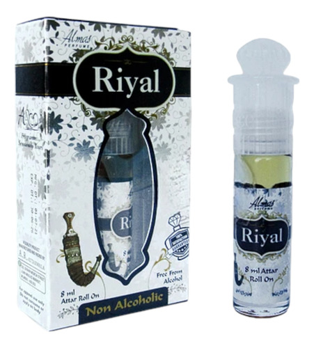 Perfume Sin Alcohol 8 Ml  Riyal 