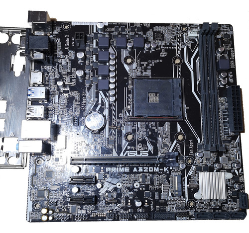 Motherboard Asus Prime A320m-k Skt Amd Am4, 2x Ddr4 Pcie 3.0 Marrón Oscuro