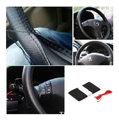 Imagen 1 de 7 de Funda Cubre Volante Para Coser Hilo Rojo O Negro - Maranello