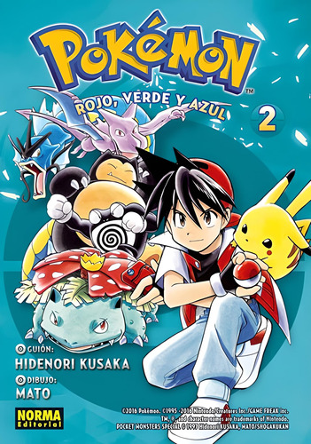 Manga- Pokémon N°2- Rojo, Verde Y Azul 2