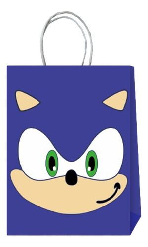 Pack 6 Bolsas De Papel Sorpresa Cumpleaños Sonic