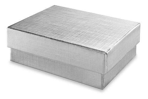 Cajas Para Joyas - 8x5x3cm, Plateadas - 100/paq