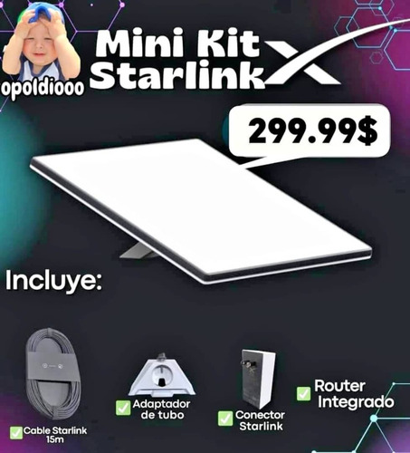 Antena Starlink Mini Internet Ilimitado. Promociones Flash