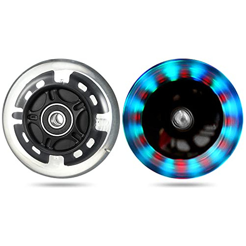 Ruedas Led 80mm Para Patines Y Patinete - Par De Repuesto