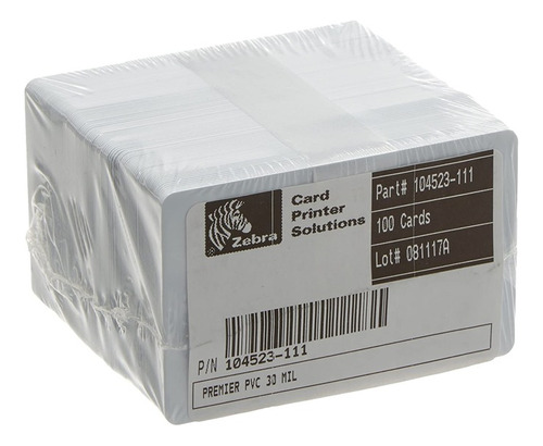 Carnet Tarjetas Pvc X 100 Und Calibre 30 - Impresora Térmica