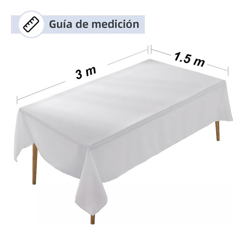 Mantel Rectangular Eventos Tablon Mesa 3 X 1.5 Mts 2 Pzs