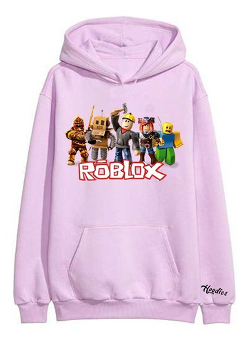 Buzo Buso Saco O Hoodie De Video Juego Roblox  Lila Niña