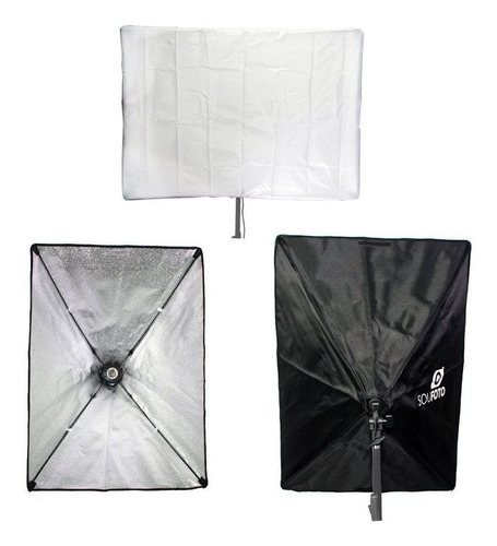 Imagem 5 de 6 de Softbox De Luz Continua Para Foto E Gravações De Video Com Soquete E-27 Para Lâmpada Embutido Abertura Rápida Sou Foto