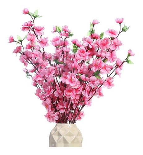 10 Flores Artificiales Cerezo Rama Flor Durazno Ramo Flores | Meses sin  intereses