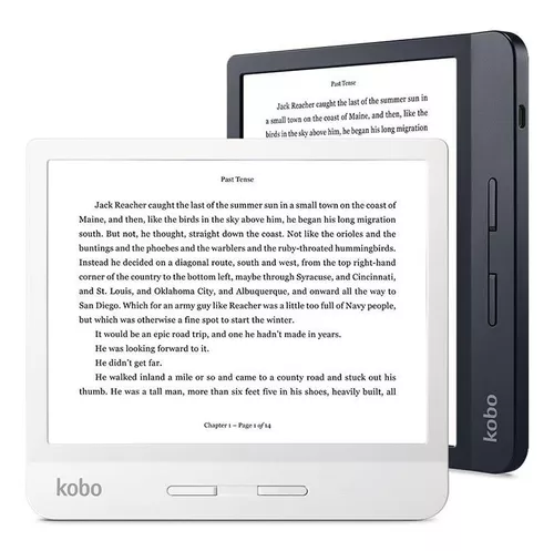 Kobo Sage | eReader | Pantalla táctil HD sin reflejos de 8 pulgadas |  Resistente al agua | Brillo ajustable y temperatura de color | Reducción de  luz