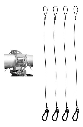 4 Cables Acero Recubierto 60kg Multifunción 1 Metro X 5mm